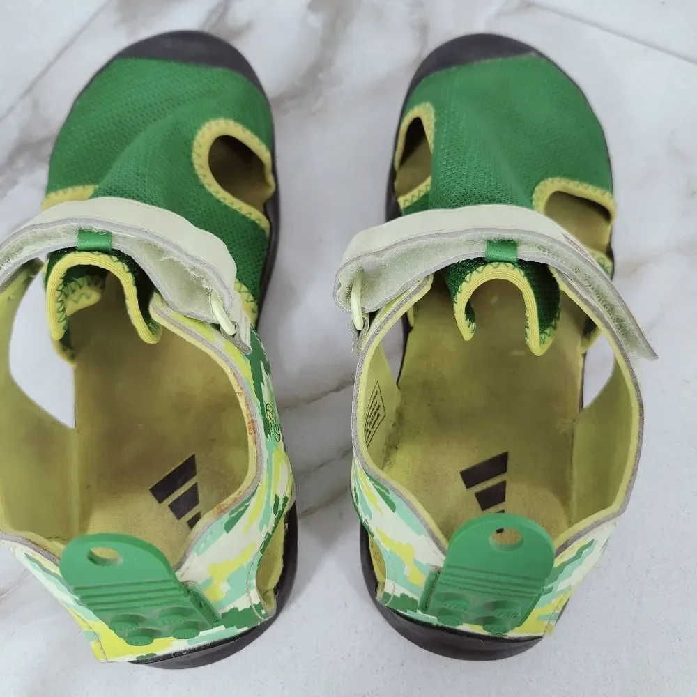 LEGO x Adidas GS Terrex Captain Toey J 'Core Green Glow' Sports Sandals, 4